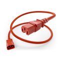Unirise Usa 10Ft Power Cord C14-C15 15Amp Red PWCD-C14C15-15A-10F-RED